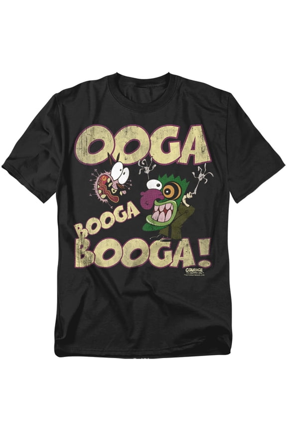 Courage - Ooga Booga Booga - Short Sleeve Shirt - Large