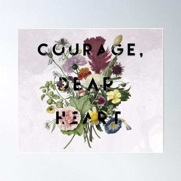 Courage Poster Wall Art, Modern Wall Decor For Living Room Bedroom, 12x18 UNFRAMED