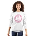 thumbnail image 1 of Courage Strength Love Life Support Women Crewneck Sweatshirt Brisco Brands L, 1 of 6