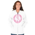 thumbnail image 1 of Courage Strength Love Life Support Womens Plus Size Graphic Zipper Hoodie Brisco Brands 3X, 1 of 5