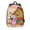 thumbnail image 1 of Courage The Cowardly Dog Backpack, Large Capacity Laptop Backpack, Durable Water-Resistant Daypack, 17.3x12.2x5.5 Inch, 1 of 8