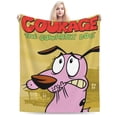 thumbnail image 1 of Courage The Cowardly Dog Blanket, Super Soft Throw Blanket For Couch Sofa Bed, Cozy Lightweight Warm Flannel Blanket, 80"X60", 1 of 9