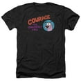 thumbnail image 1 of Courage The Cowardly Dog - Courage Logo - Heather Short Sleeve Shirt - Large, 1 of 2