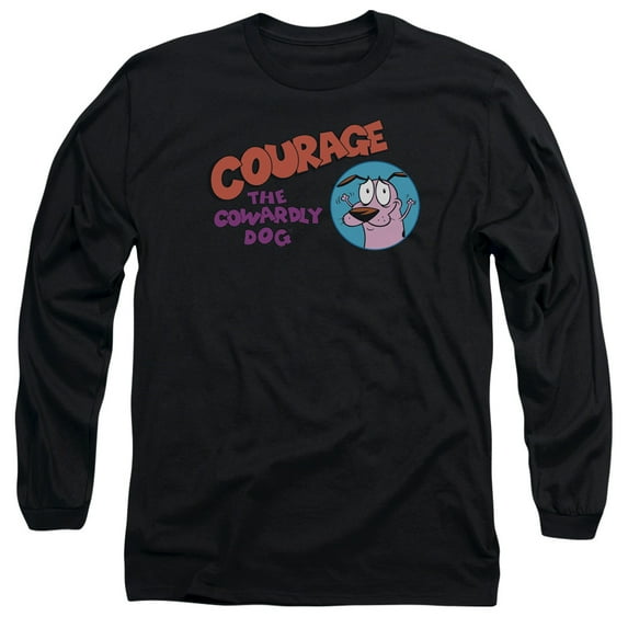 Courage The Cowardly Dog - Courage Logo - Long Sleeve Shirt - XX-Large