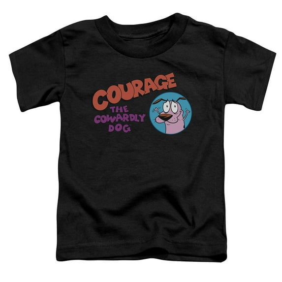 Courage The Cowardly Dog - Courage Logo - Toddler Short Sleeve Shirt - 3T