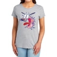 thumbnail image 1 of Courage The Cowardly Dog Evil Inside Women's T Shirt, Athletic Heather, 2X-Large, 1 of 6