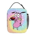 thumbnail image 1 of Courage The Cowardly Dog Lunch Bag Reusable Lunch Tote Bag Insulated Portable Lunch Box For College Work Office Picnic 10x8x4 Inch, 1 of 1