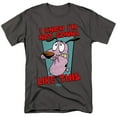 thumbnail image 1 of Courage The Cowardly Dog Men's  Not Gonna Like T-shirt Charcoal, 1 of 2