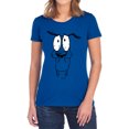 thumbnail image 1 of Courage The Cowardly Dog Scared Women's T Shirt, Royal, Small, 1 of 6