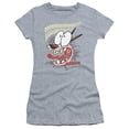 thumbnail image 1 of Courage The Cowardly Dog Scaredy Dog S/S Junior Women's T-Shirt Sheer Athletic Heather, 1 of 1