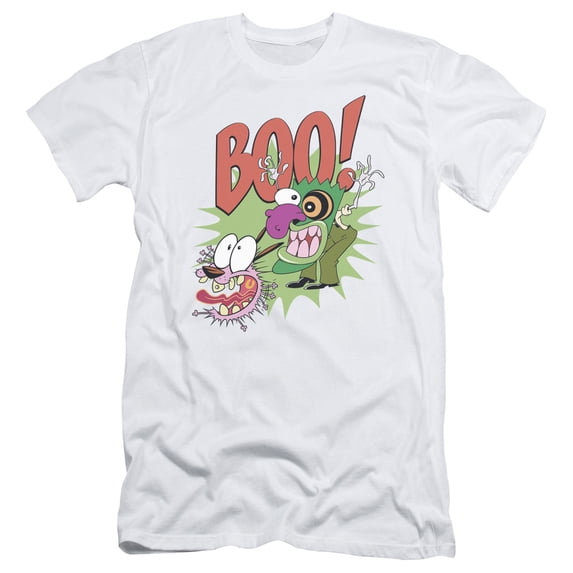 Courage The Cowardly Dog - Stupid Dog - Slim Fit Short Sleeve Shirt - Small