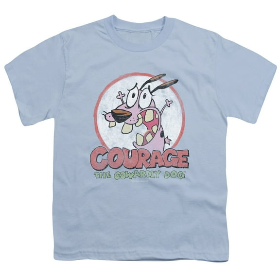Courage The Cowardly Dog - Vintage Courage - Youth Short Sleeve Shirt - Medium