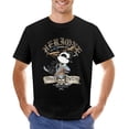 thumbnail image 1 of Courage Thedlood Vintage T-shirt Mens Cotton Classic Crewneck Short Sleeve Tees Unisex Black M, 1 of 5