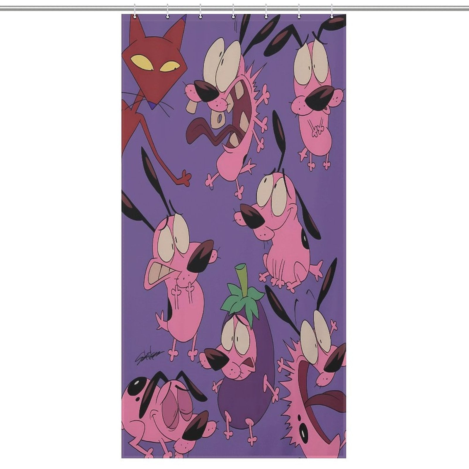 Courage-dog Shower Curtains, Bath Decor Fabric Curtains with Hooks Bath ...