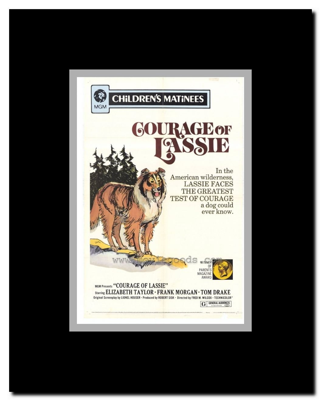 Courage of Lassie (r72) Framed Movie Poster