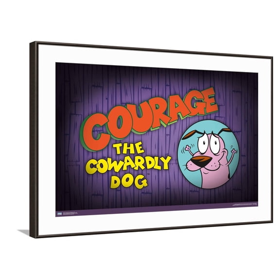 Courage the Cowardly Dog - Title Canvas Wall Poster, 22.375" x 34"