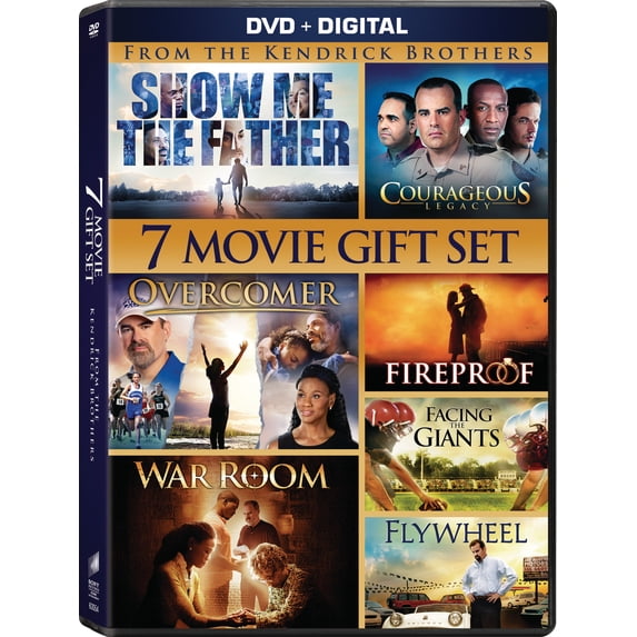 Courageous / Facing the Giants / Fireproof / Flywheel / Overcomer / Show Me the Father / War Room Multi-Feature (DVD + Digital Sony, Drama)