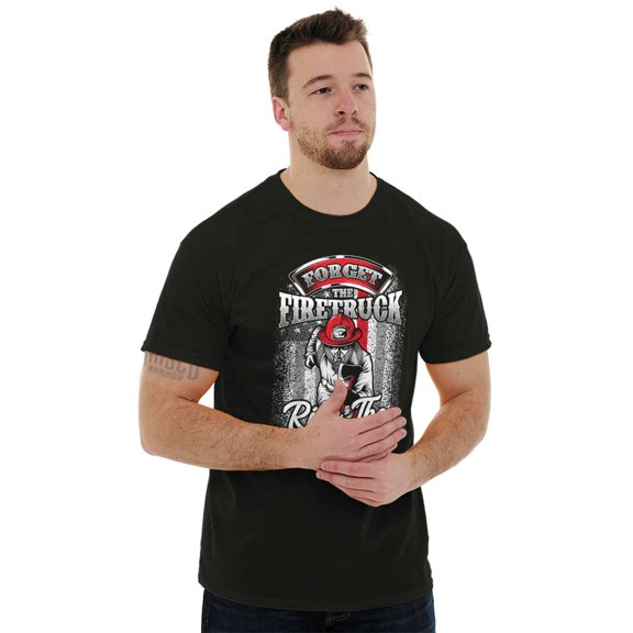 Courageous Fireman Firefighter Men's Graphic T Shirt Tees Brisco Brands S