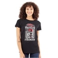 thumbnail image 1 of Courageous Fireman Firefighter Womens Fitted Plus Size Graphic Tee Brisco Brands 2X, 1 of 5