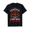 thumbnail image 1 of Courageous Skull Design Firefighter T-Shirt for Fire and Rescue Enthusiasts, 1 of 5