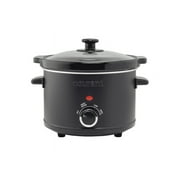 Courant CSC-2524K 2.5qt Round Slow Cooker Mat Blak