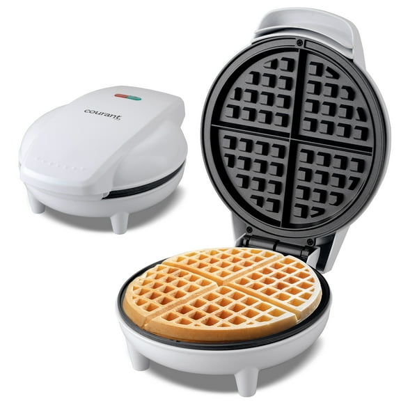 Courant Electric Belgian Waffle Maker, 7-inch Round Waffles, Nonstick, Durable