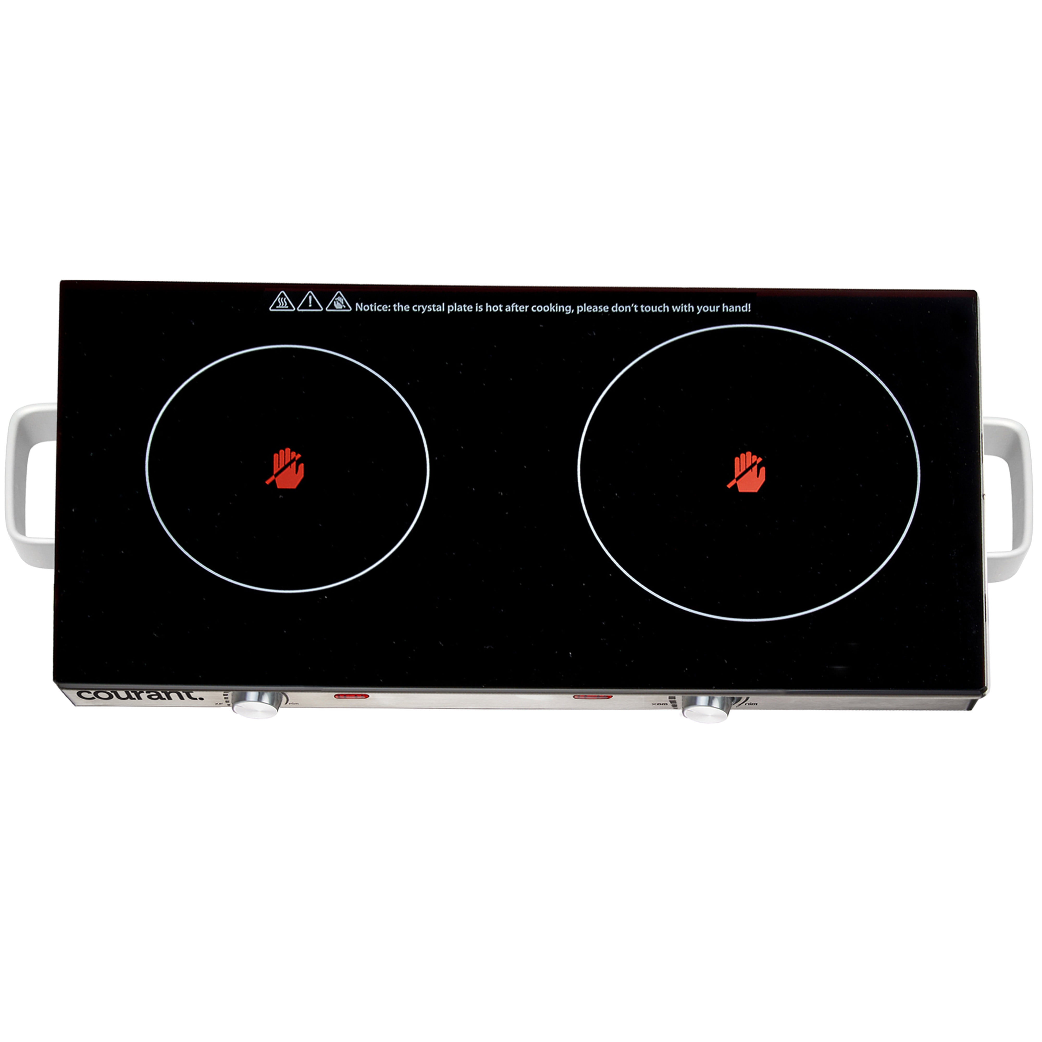 Courant Electric Double Infrared Burner, Ceramic Glass Hot Plates
