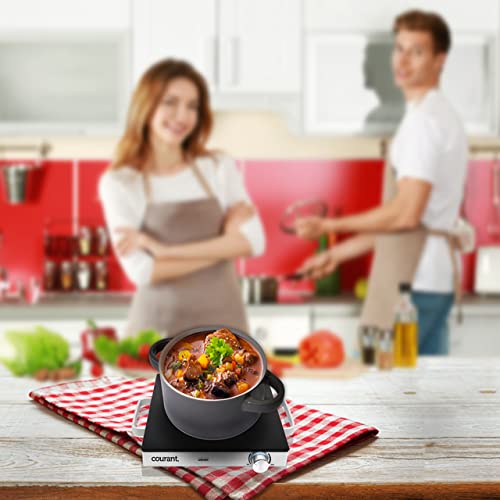 Courant Electric One Single Infrared Burner, Ceramic Glass Hot Plate