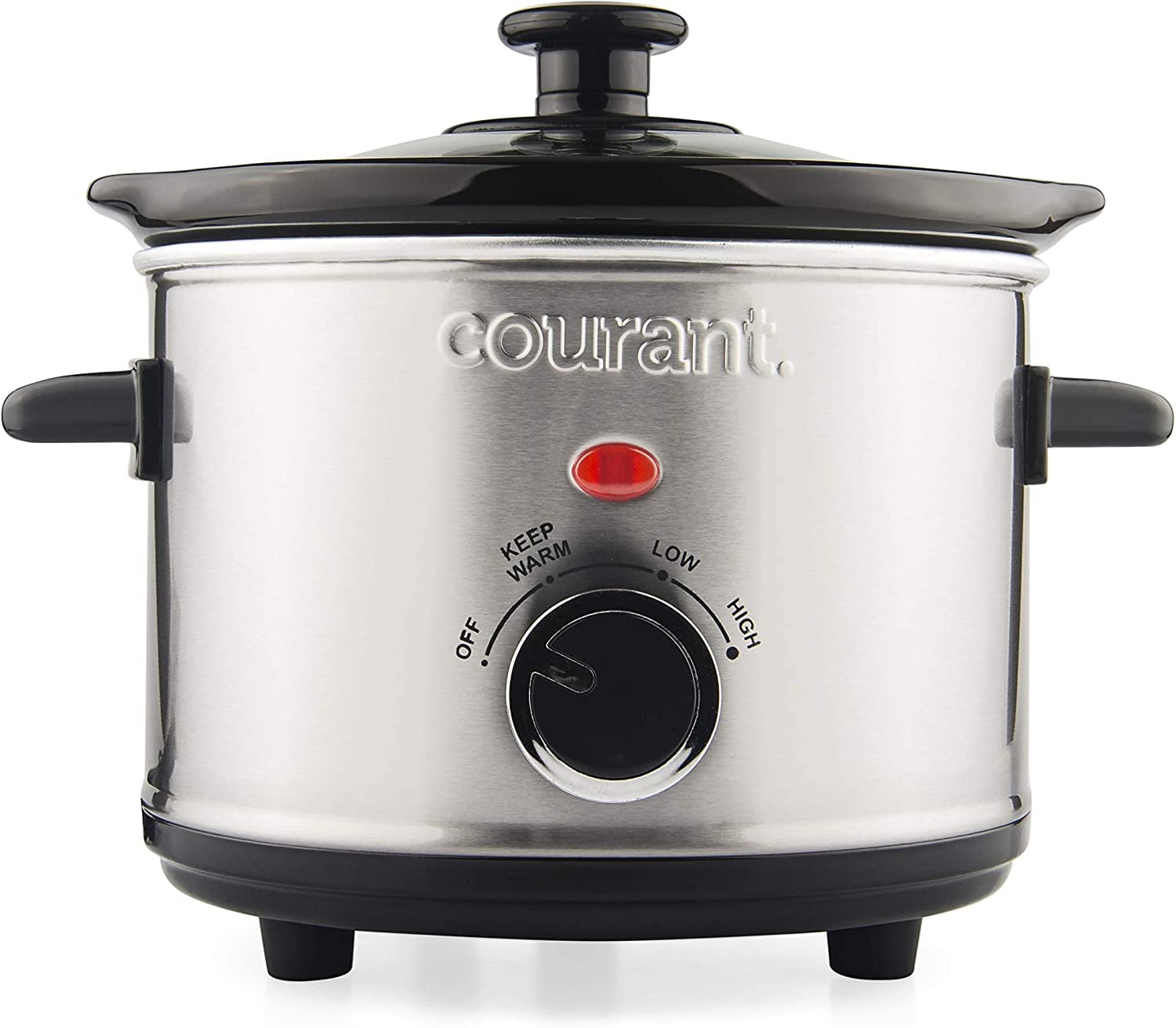 Courant 1.5 Qt Brushed Stainless Steel Slow Cooker