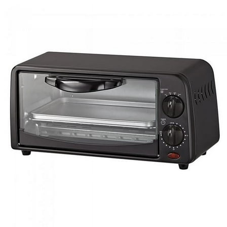 Courant TO-621K 2 Slice Compact Toaster Oven with Bake Tray and Toast Rack, Black.