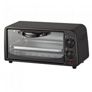 Courant TO-621K 2 Slice Compact Toaster Oven with Bake Tray and Toast Rack, Black.
