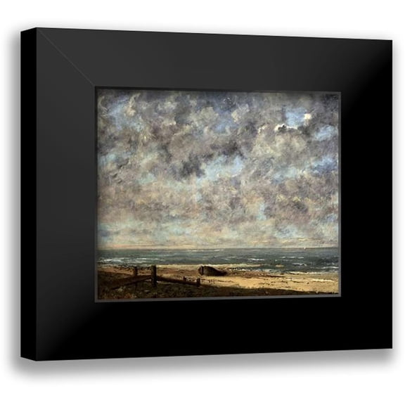 Courbet, Gustave 13x12 Black Modern Framed Museum Art Print Titled - La Mersea