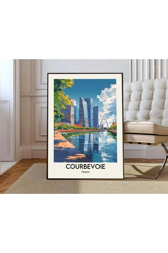 Courbevoie Paris La Defense Poster Unframed Paper Print