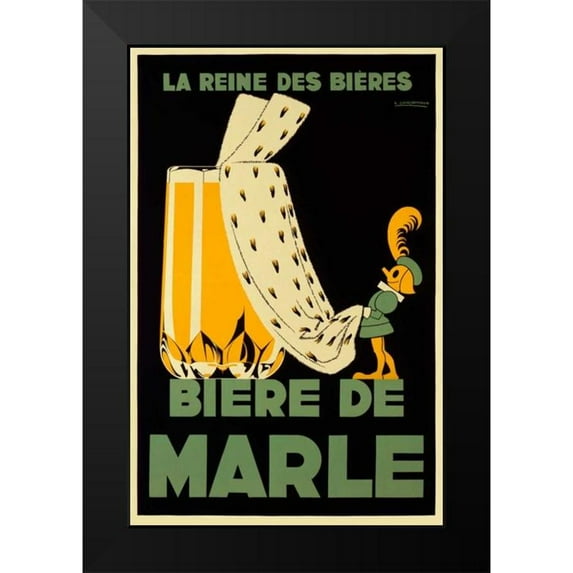 Courchinoux, Edouard 17x24 Black Modern Framed Museum Art Print Titled - Biere de Marle