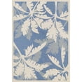 thumbnail image 1 of Couristan 2.25' x 11.75' Ivory and Blue Contemporary Rectangular Outdoor Area Throw Rug Runner, 1 of 4