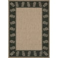 thumbnail image 1 of Couristan 2' x 3.5' Tropics Rectangular Area Throw Rug - Beige and Black, 1 of 2