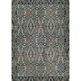 thumbnail image 1 of 2' x 7' Gray and Red Dolce Mala Smoke Rectangular outdoor Area Throw Rug, 1 of 4