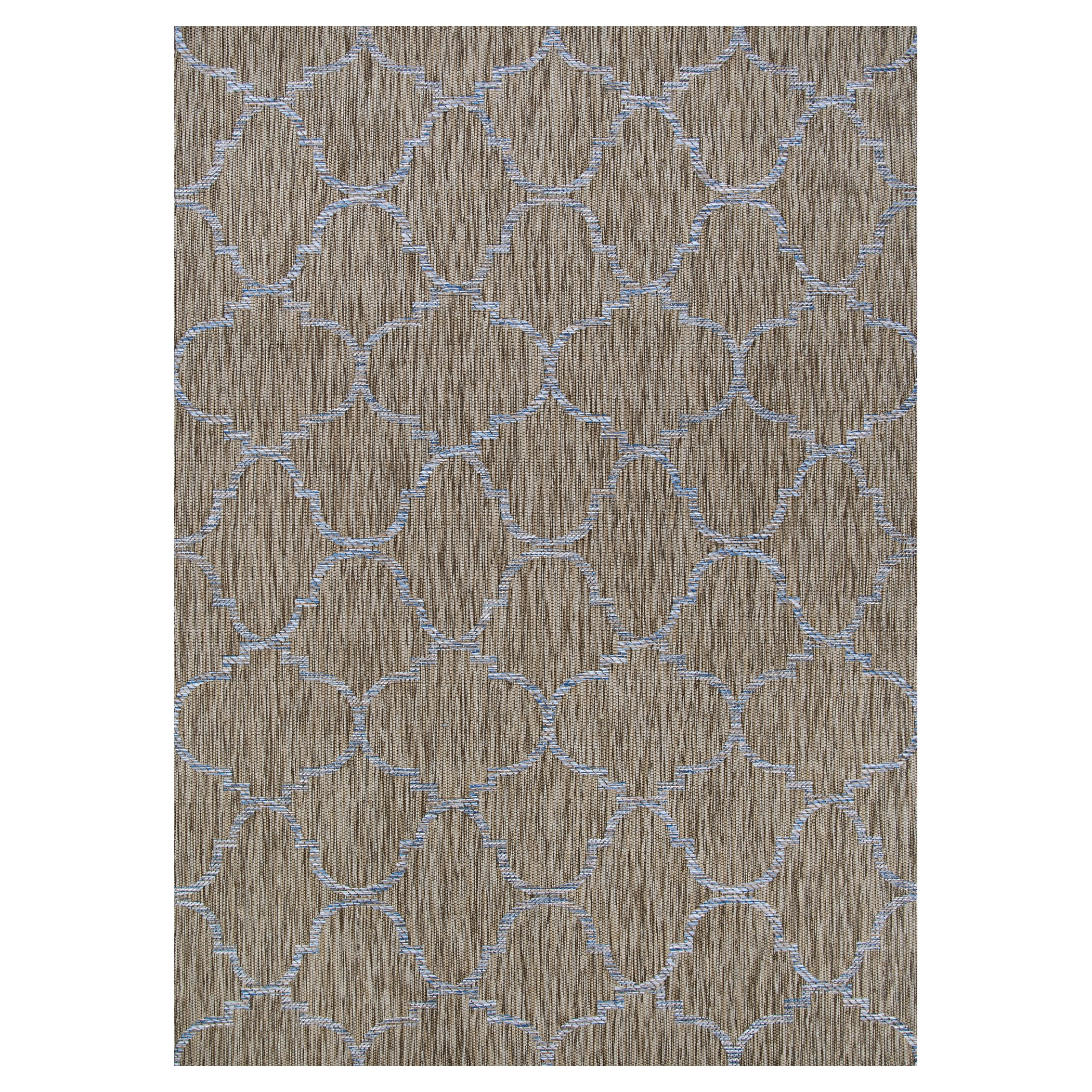 Charm Collection Sand-Ivory Flat Woven Runner Rug 2'2" x 7'6"
