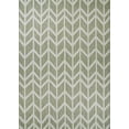 thumbnail image 1 of Couristan 2' x 8' Sage and Champagne Chevron Outdoor Rug, 1 of 4