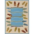 thumbnail image 1 of Couristan 21281009020040T 2 x 4 ft. Outdoor Escape Sandals Rug - Sand & Multicolor, 1 of 3