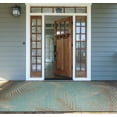thumbnail image 1 of Couristan 24293134023710U 2 ft. 3 in. x 7 ft. 10 in. Monaco Tropical Palms Rug, Aqua, 1 of 3