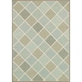 thumbnail image 1 of Couristan 3.75' x 5.4' Beige and Green Geometric Rectangular Outdoor Area Throw Rug, 1 of 4