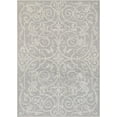 thumbnail image 1 of 5.25' x 7.5' Cocoa Brown and Ivory Traditional Rectangular Outdoor Area Throw Rug, 1 of 4