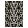 thumbnail image 1 of Couristan 63166333311053T 3 ft. 11 in. x 5 ft. 3 in. Everest Retro Damask Rug - Grey & Black, 1 of 2