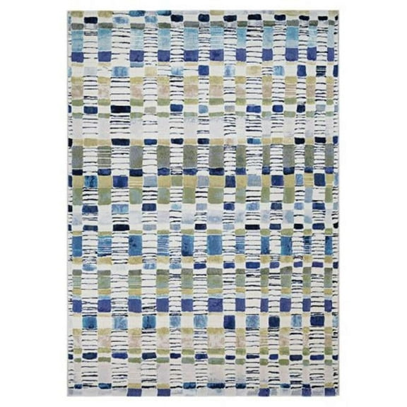 Couristan 63426151053076T 5 ft. 3 in. x 7 ft. 6 in. Easton Surrey Rug, Bone & Multi