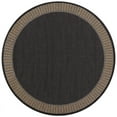 thumbnail image 1 of Couristan 7.5' Cocoa Black Round Polypropylene Area Throw Rug, 1 of 3
