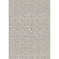 thumbnail image 1 of 7.5' x 10.75' Ivory and Gray Pavers Geometric Rectangular Outdoor Area Throw Rug, 1 of 4