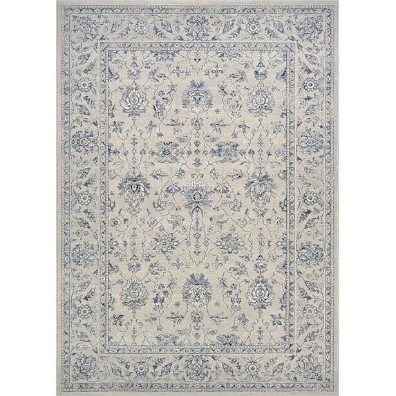 Couristan 71429696710112T 7 ft. 10 in. x 11 ft. 2 in. Sultan Treasures All Over Mashhad Rug, Grey
