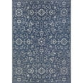 thumbnail image 1 of 8.5' x 13' Navy Blue and Ivory Floral Rectangular Outdoor Area Throw Rug, 1 of 4
