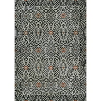 Couristan 8.5' x 13' Smoke Geometric Outdoor Rug